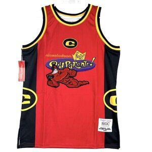 NWT The Fairly Odd Parents Mens Headgear Classics Jersey Size Large Crimson Chin